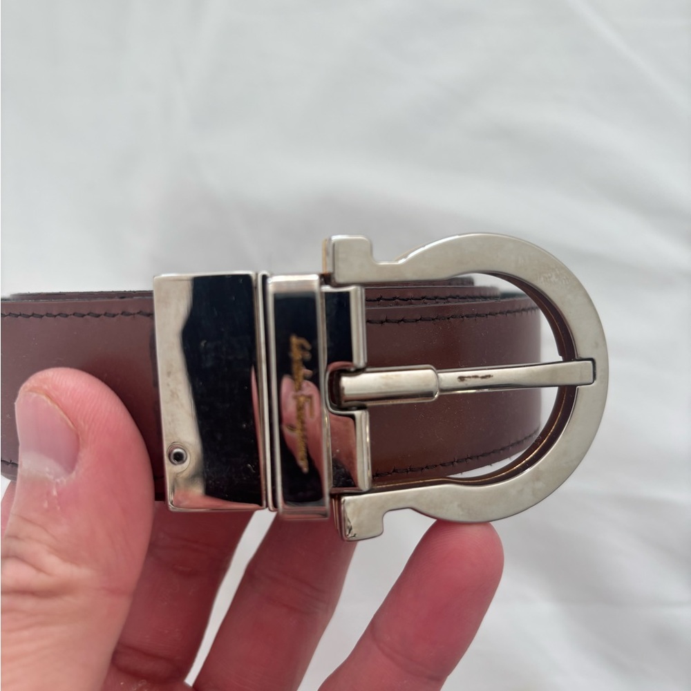 Ferragamo reversible black/brown belt